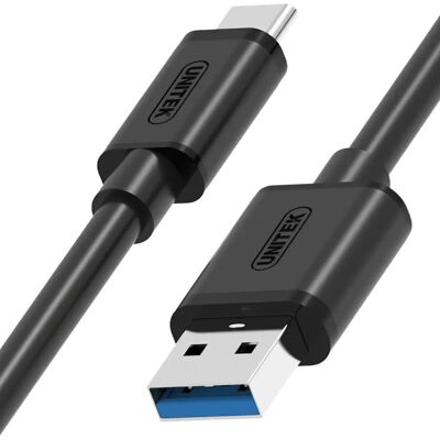 Câble USB A à USB C Unitek Y-C474BK Noir 1m - Type de câble - Publicité Câble USB A à USB C Unitek Y-C474BK Noir 1m - Type de câble - Publicité
