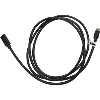 vhbw Câble rallonge USB-C - 1,5 m - Noir - Publicité vhbw Câble rallonge USB-C - 1,5 m - Noir - Publicité