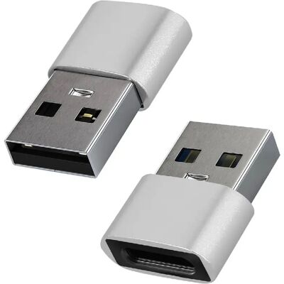 Adaptateur USB-C Avizar - Charge rapide & Synchronisation - Argent - Publicité Adaptateur USB-C Avizar - Charge rapide & Synchronisation - Argent - Publicité