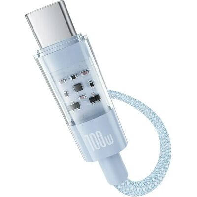 Câble de recharge rapide USB A à USB C Baseus Gem - 1m - Bleu - Publicité Câble de recharge rapide USB A à USB C Baseus Gem - 1m - Bleu - Publicité