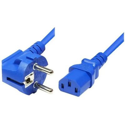 Dexlan Cordon d alimentation PC CEE7 / C13 bleu - 1,8 m - Publicité Dexlan Cordon d alimentation PC CEE7 / C13 bleu - 1,8 m - Publicité