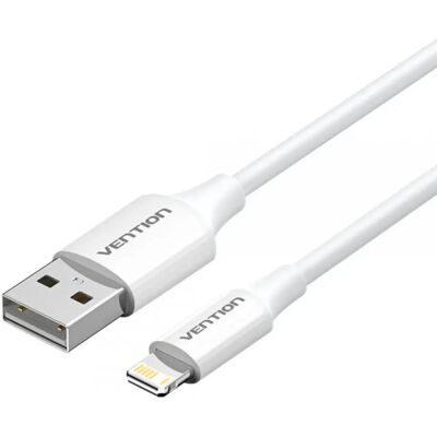 Câble Lightning Vention LAIWF - 1M - Blanc - Transfert et Charge Rapide - Publicité Câble Lightning Vention LAIWF - 1M - Blanc - Transfert et Charge Rapide - Publicité