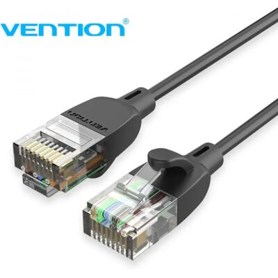 Câble réseau noir 1,5m Vention - Network Cable - Publicité Câble réseau noir 1,5m Vention - Network Cable - Publicité
