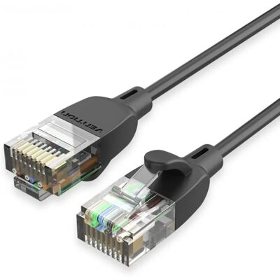 Câble réseau noir 1,5m Vention - Network Cable - Publicité Câble réseau noir 1,5m Vention - Network Cable - Publicité