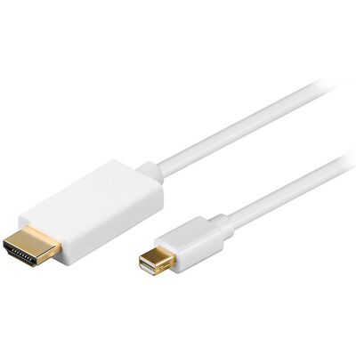 Générique Câble Mini DisplayPort mâle / HDMI mâle (2 mètres) - Publicité Générique Câble Mini DisplayPort mâle / HDMI mâle (2 mètres) - Publicité