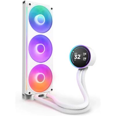 Nzxt Kraken Elite 360 RGB kit de refroidissement liquide CPU - Blanc - Publicité Nzxt Kraken Elite 360 RGB kit de refroidissement liquide CPU - Blanc - Publicité