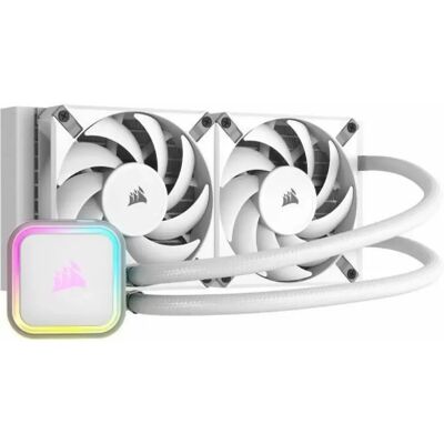 Corsair H100i RGB ELITE Liquid CPU Cooler - White - Publicité Corsair H100i RGB ELITE Liquid CPU Cooler - White - Publicité