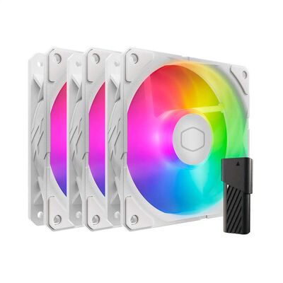 Cooler Master SickeFlow Edge 120 ARGB Blanc - Pack de 3 - Publicité Cooler Master SickeFlow Edge 120 ARGB Blanc - Pack de 3 - Publicité