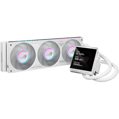 Asus ROG Strix LC IV 360 ARGB LCD White Edition - Publicité Asus ROG Strix LC IV 360 ARGB LCD White Edition - Publicité