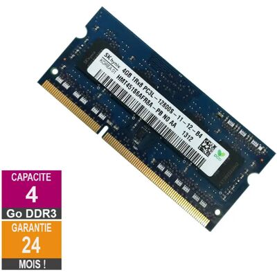 Hynix HMT451S6AFR8A-PB 4Go 1600MHz DDR3 - Publicité Hynix HMT451S6AFR8A-PB 4Go 1600MHz DDR3 - Publicité