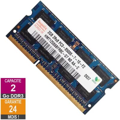 Hynix HMT125S6BFR8C-G7 2Go 1066MHz DDR3 - Publicité Hynix HMT125S6BFR8C-G7 2Go 1066MHz DDR3 - Publicité