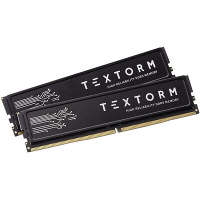 Textorm 16 Go (2x 8 Go) DDR5 5600 MHz CL46 - Publicité Textorm 16 Go (2x 8 Go) DDR5 5600 MHz CL46 - Publicité