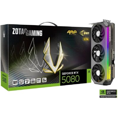 Zotac GeForce RTX 5080 AMP Extreme INFINITY ULTRA - Publicité Zotac GeForce RTX 5080 AMP Extreme INFINITY ULTRA - Publicité