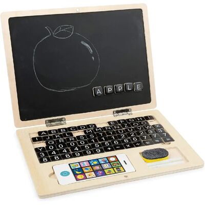 Vtech ordinateur portable enfant en bois - Publicité Vtech ordinateur portable enfant en bois - Publicité