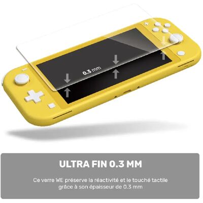 WE Protection d'écran Nintendo Switch Lite en Verre Trempé - Vitre Ultra Resistant 9H - Anti-Rayures Transparent - avec kit de Nettoyage - Publicité WE Protection d'écran Nintendo Switch Lite en Verre Trempé - Vitre Ultra Resistant 9H - Anti-Rayures Transparent - avec kit de Nettoyage - Publicité