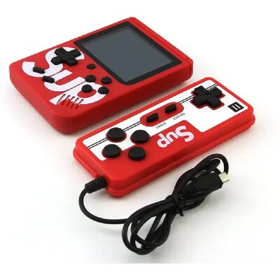 Avizar Console émulateur 400 jeux avec manette multijoueur Modèle Sup Rouge - Publicité Avizar Console émulateur 400 jeux avec manette multijoueur Modèle Sup Rouge - Publicité
