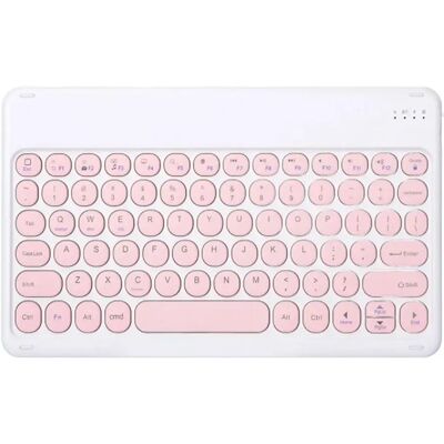 Yonis clavier Bluetooth sans fil - Rose - Publicité Yonis clavier Bluetooth sans fil - Rose - Publicité
