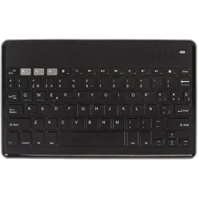 SilverHT 112001540199 Clavier Bluetooth sans fil - Maison, Noir - Publicité SilverHT 112001540199 Clavier Bluetooth sans fil - Maison, Noir - Publicité