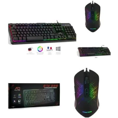 Advance Pack clavier souris gamer - Noir - Publicité Advance Pack clavier souris gamer - Noir - Publicité