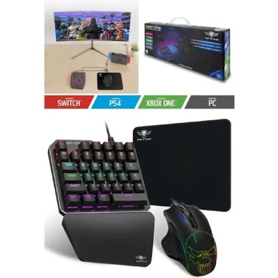 Spirit of gamer Pack clavier souris gamer - Noir - Publicité Spirit of gamer Pack clavier souris gamer - Noir - Publicité