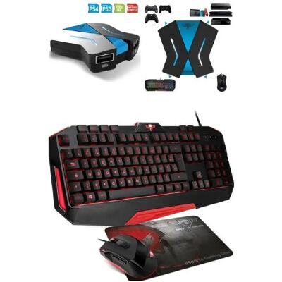 Spirit of gamer Pack clavier souris gamer - Blanc - Publicité Spirit of gamer Pack clavier souris gamer - Blanc - Publicité