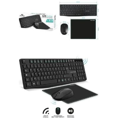 Advance Pack clavier souris sans fil - Gris - Publicité Advance Pack clavier souris sans fil - Gris - Publicité