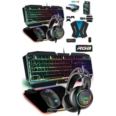 Spirit of gamer Pack clavier souris gamer - Noir RGB - Publicité Spirit of gamer Pack clavier souris gamer - Noir RGB - Publicité