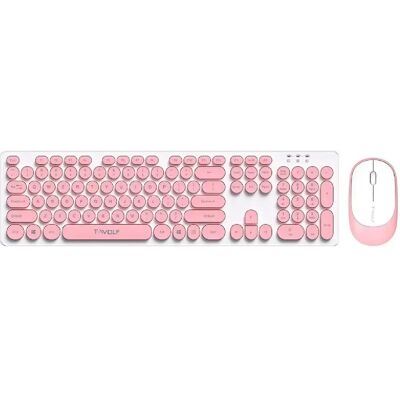 Yonis Pack clavier souris sans fil - Rose - Publicité Yonis Pack clavier souris sans fil - Rose - Publicité