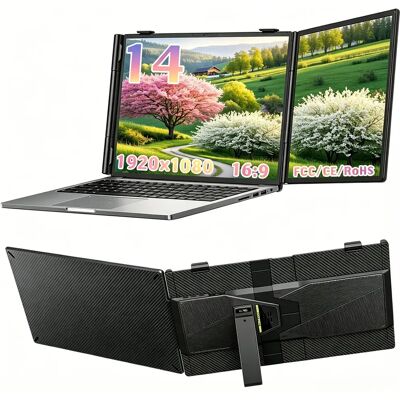 Blackview SCM5 Moniteur Portable Double Écran 14" FHD IPS USB-C - Publicité Blackview SCM5 Moniteur Portable Double Écran 14" FHD IPS USB-C - Publicité