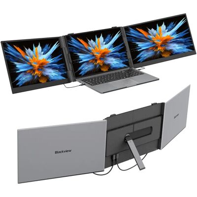 Blackview DCM6 Moniteur Portable Double Écran 14" FHD IPS USB-C - Publicité Blackview DCM6 Moniteur Portable Double Écran 14" FHD IPS USB-C - Publicité
