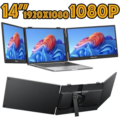 Blackview DCM5 Double Écran Portable 14" FHD IPS USB-C pour PC Portable - Publicité Blackview DCM5 Double Écran Portable 14" FHD IPS USB-C pour PC Portable - Publicité