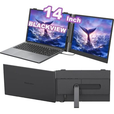 Blackview SCM6 Écran Portable 14" FHD IPS USB-C pour PC Portable - Publicité Blackview SCM6 Écran Portable 14" FHD IPS USB-C pour PC Portable - Publicité