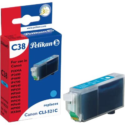 Pelikan Cartouche d'encre Canon Pixma - Cyan - Publicité Pelikan Cartouche d'encre Canon Pixma - Cyan - Publicité