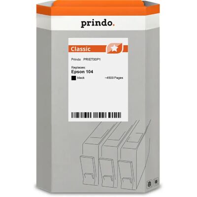PRINDO Cartouche compatible Epson 104 Noir(e) - Publicité PRINDO Cartouche compatible Epson 104 Noir(e) - Publicité