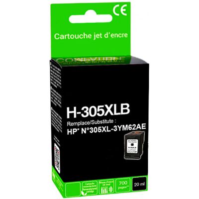 Générique Cartouche HP 305XL (Noir) - Publicité Générique Cartouche HP 305XL (Noir) - Publicité