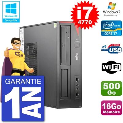 Fujitsu Siemens Esprimo E520 DT - i7-4770 - 16GB RAM - 500GB HDD - Bureau - Publicité Fujitsu Siemens Esprimo E520 DT - i7-4770 - 16GB RAM - 500GB HDD - Bureau - Publicité