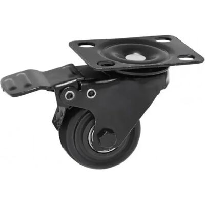 Kit de Roulettes pour Étagères V7 - 4 Roues en Caoutchouc Noires - Publicité Kit de Roulettes pour Étagères V7 - 4 Roues en Caoutchouc Noires - Publicité