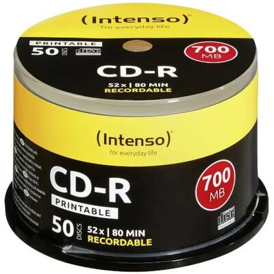 CD-R Imprimable INTENSO (50 Unités) - Publicité CD-R Imprimable INTENSO (50 Unités) - Publicité