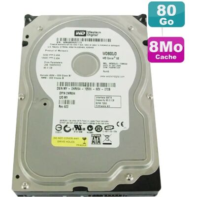 Western Digital Caviar SE WD800JD-00MSA1 80Go - Publicité Western Digital Caviar SE WD800JD-00MSA1 80Go - Publicité