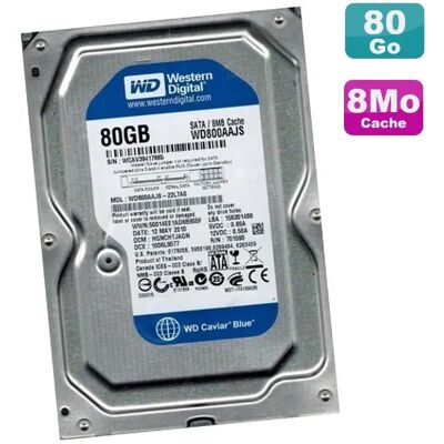 Western Digital Caviar Blue WD800AAJS-75M0A0 80Go 3.5" - Publicité Western Digital Caviar Blue WD800AAJS-75M0A0 80Go 3.5" - Publicité