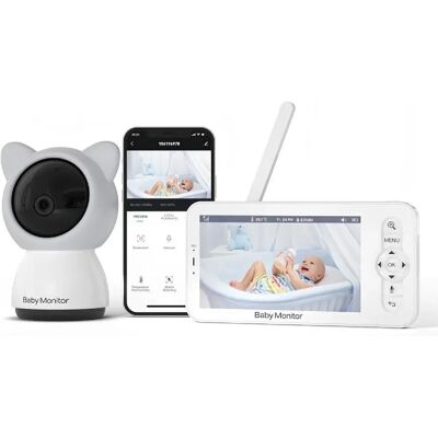 Yonis Babyphone Camera HD 5 Pouces Vision Nocturne Détection Plein HD 1080p WiFi - Publicité Yonis Babyphone Camera HD 5 Pouces Vision Nocturne Détection Plein HD 1080p WiFi - Publicité