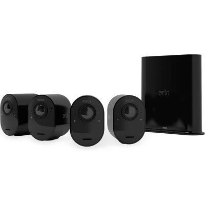 Arlo Ultra 2 Security System 4 Camera Kit - Noir (VMS5440B) - Publicité Arlo Ultra 2 Security System 4 Camera Kit - Noir (VMS5440B) - Publicité