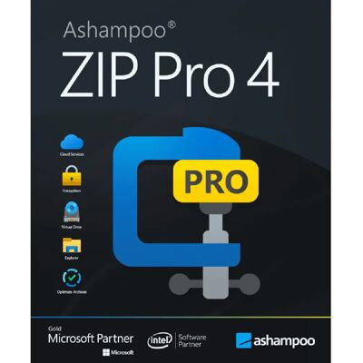 Ashampoo ZIP Pro 4 - Supporte 60 formats d'archives - Compression rapide et sécurisée - Publicité Ashampoo ZIP Pro 4 - Supporte 60 formats d'archives - Compression rapide et sécurisée - Publicité