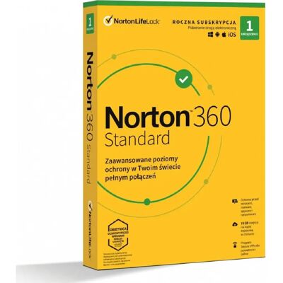 NortonLifeLock Norton 360 Standard - 1 An - Logiciel antivirus - Publicité NortonLifeLock Norton 360 Standard - 1 An - Logiciel antivirus - Publicité
