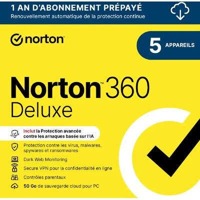 Symantec Norton 360 Deluxe 2024 - Publicité Symantec Norton 360 Deluxe 2024 - Publicité