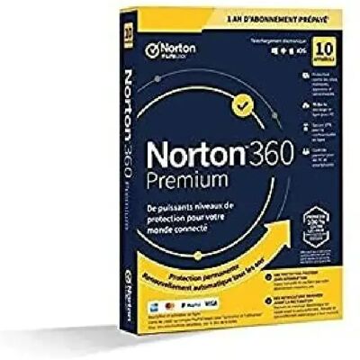 Symantec Norton 360 Premium 2023 - 10 Appareils - 1 An - Renouvellement Automatique - Publicité Symantec Norton 360 Premium 2023 - 10 Appareils - 1 An - Renouvellement Automatique - Publicité