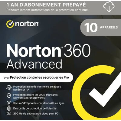 Symantec Norton 360 Advanced 2024 - Publicité Symantec Norton 360 Advanced 2024 - Publicité