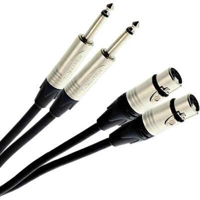 Plugger Câble audio XLR femelle 3 broches vers jack mâle Elite - 0,6 m - Publicité Plugger Câble audio XLR femelle 3 broches vers jack mâle Elite - 0,6 m - Publicité