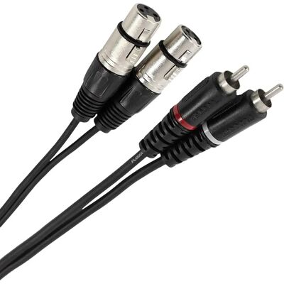Plugger Câble audio XLR vers RCA - 60 cm - Publicité Plugger Câble audio XLR vers RCA - 60 cm - Publicité