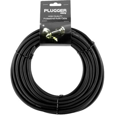 Plugger Câble audio pour haut-parleur - 10 m - Noir - Publicité Plugger Câble audio pour haut-parleur - 10 m - Noir - Publicité